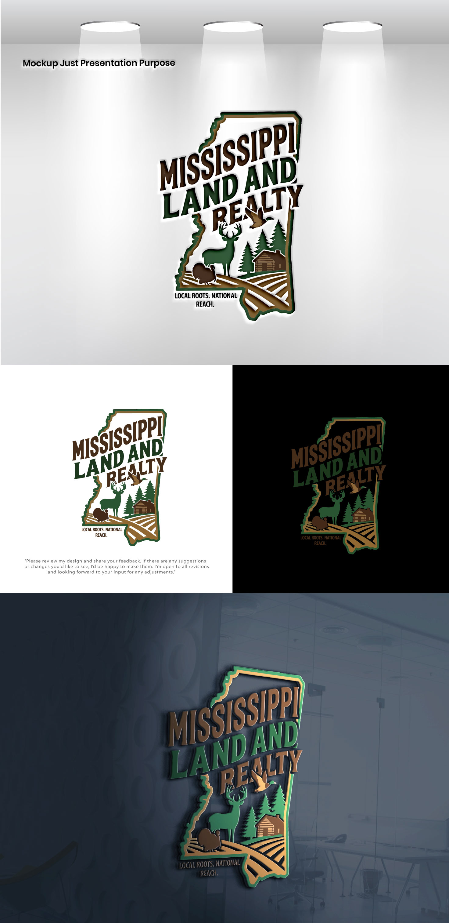 Logo Design by VectorForge for Mississippi Land and Realty | Design #36471173