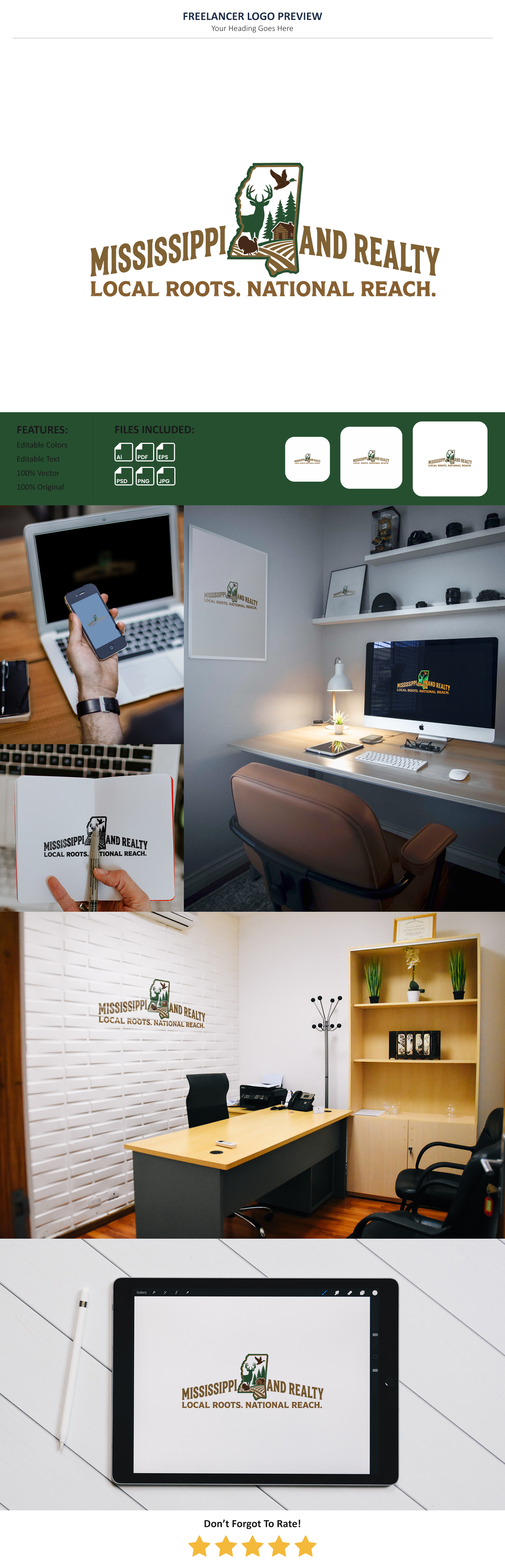 Logo Design by VectorForge for Mississippi Land and Realty | Design #36471175