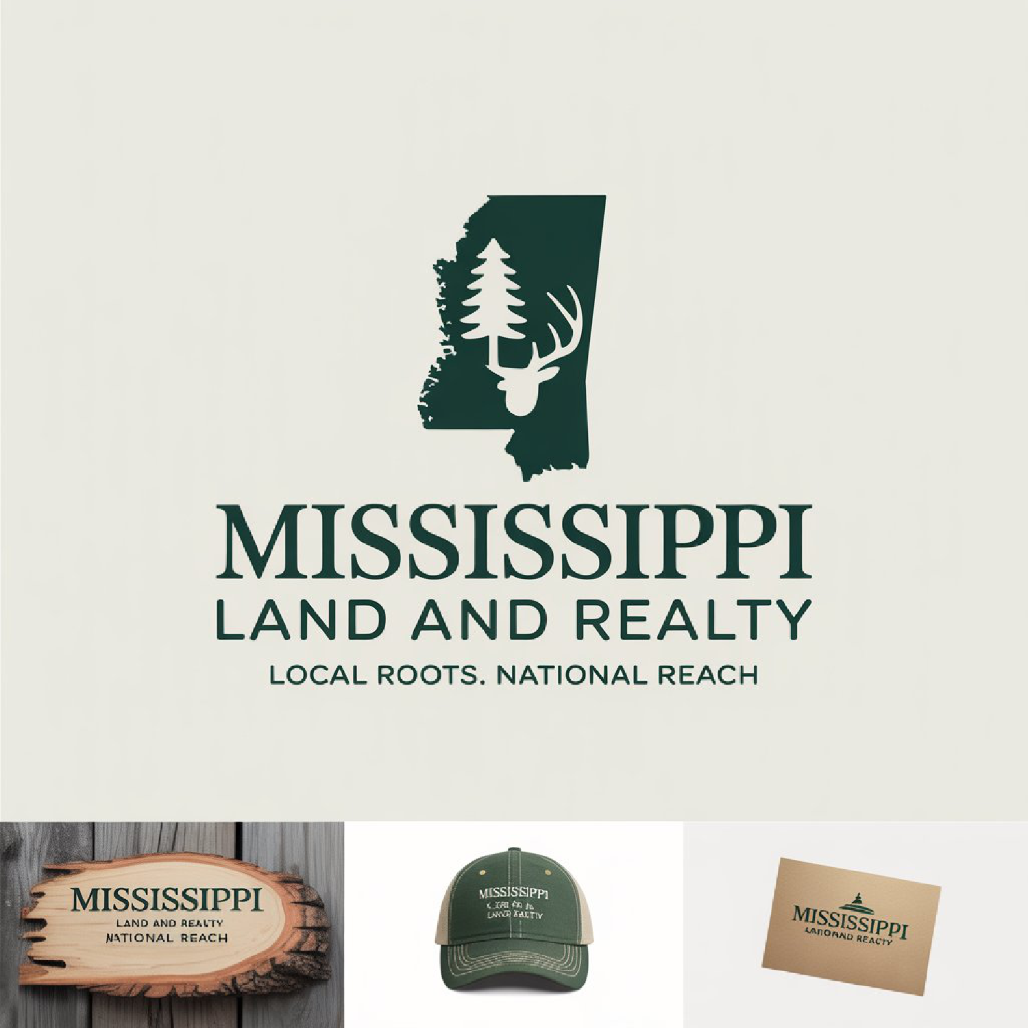Logo Design by LPMG for Mississippi Land and Realty | Design #36496457