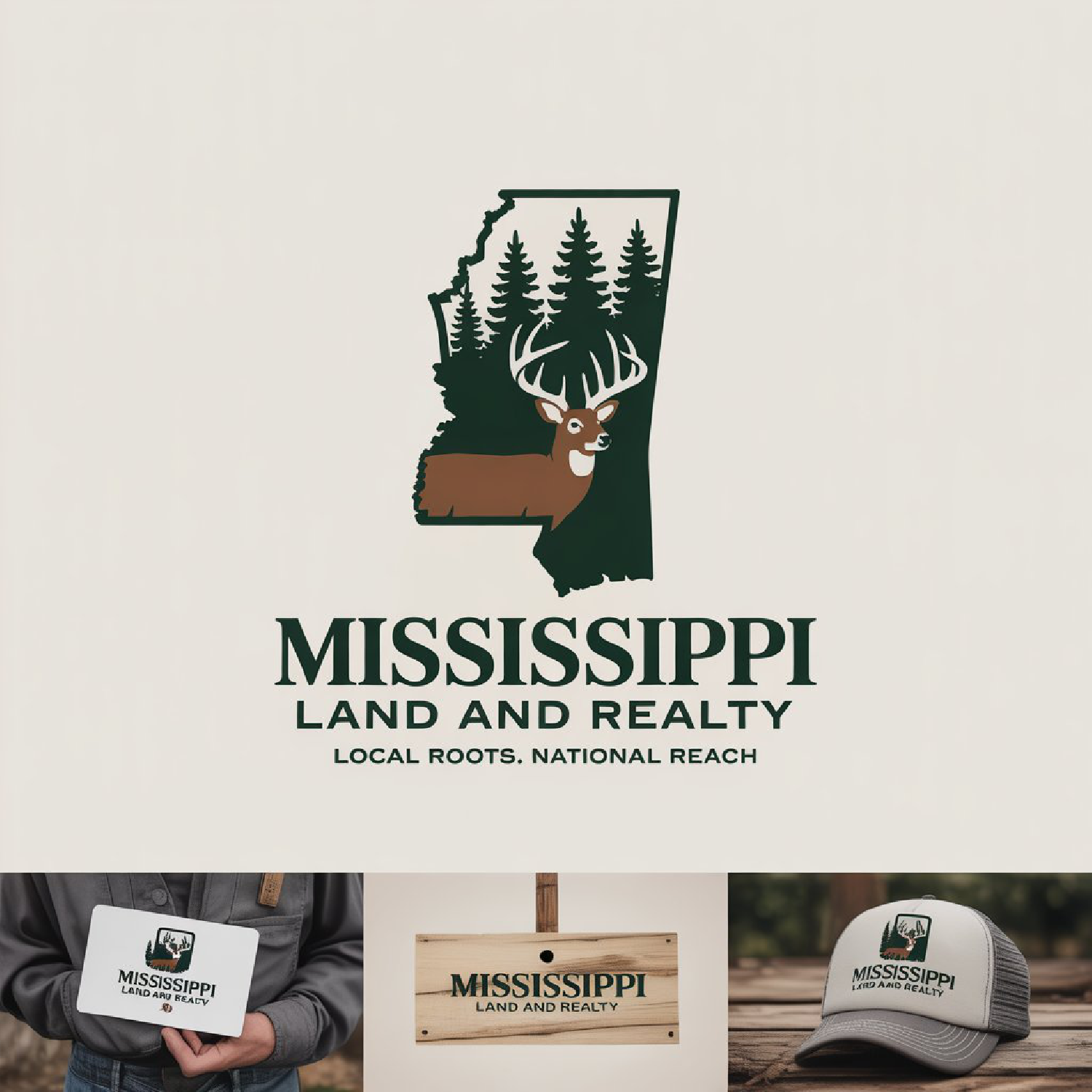 Logo Design by LPMG for Mississippi Land and Realty | Design #36496458