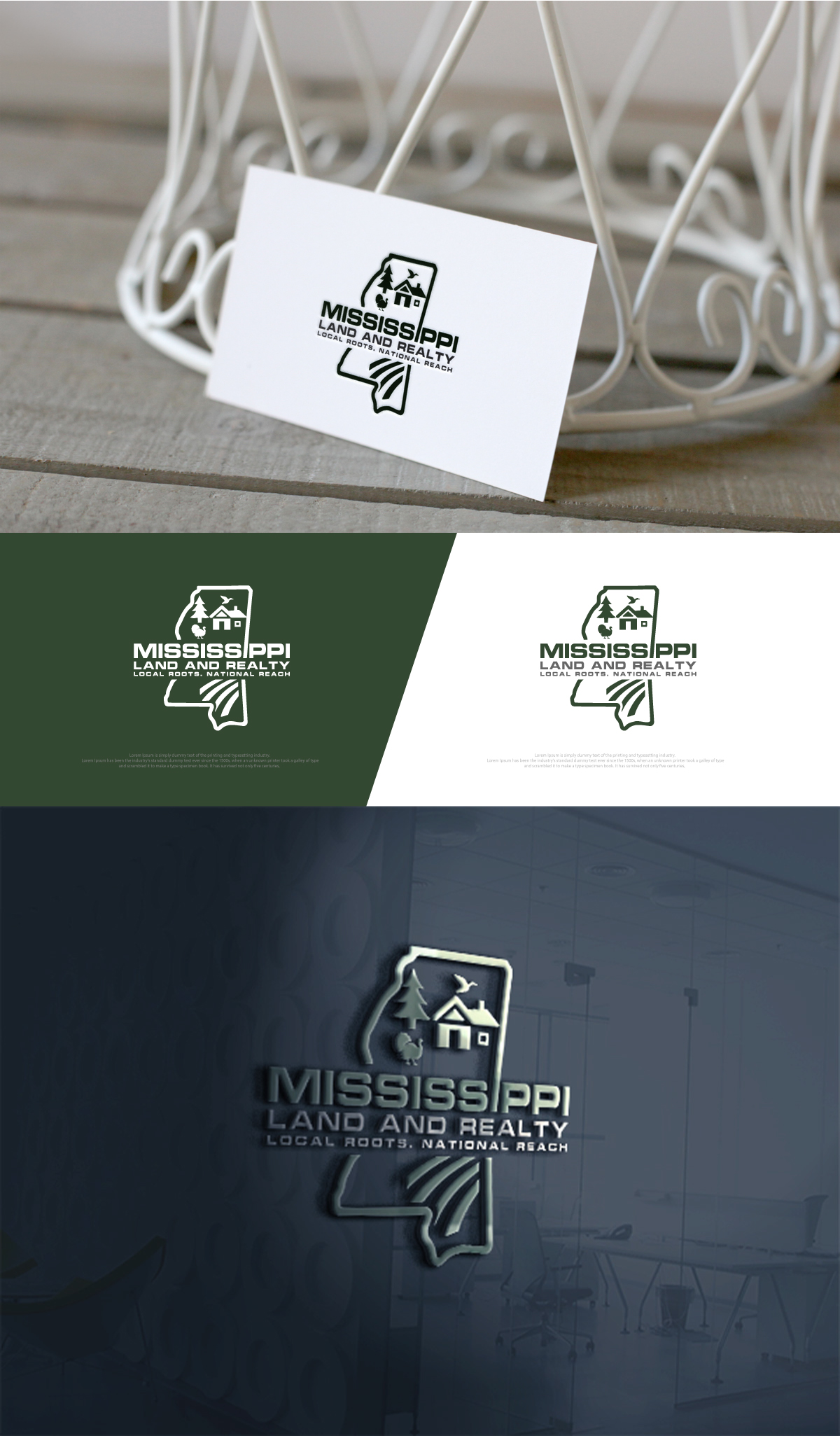 Logo Design by Cool-Designer for Mississippi Land and Realty | Design #36472451