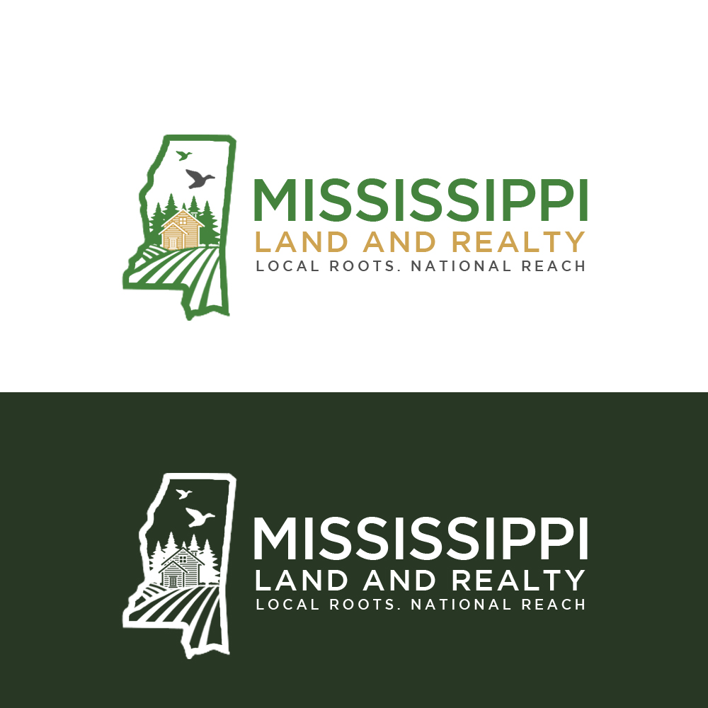 Logo Design by Roma. for Mississippi Land and Realty | Design #36480528