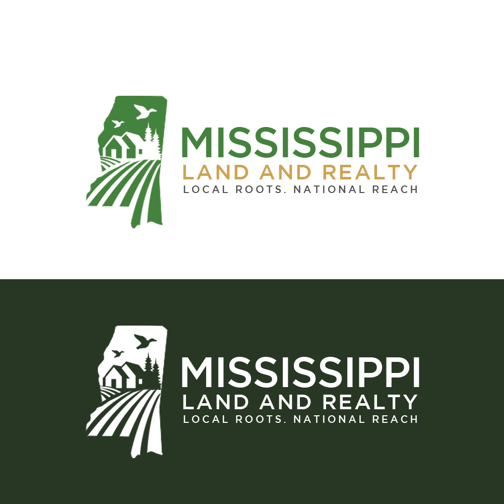 Logo Design by Roma. for Mississippi Land and Realty | Design #36480529