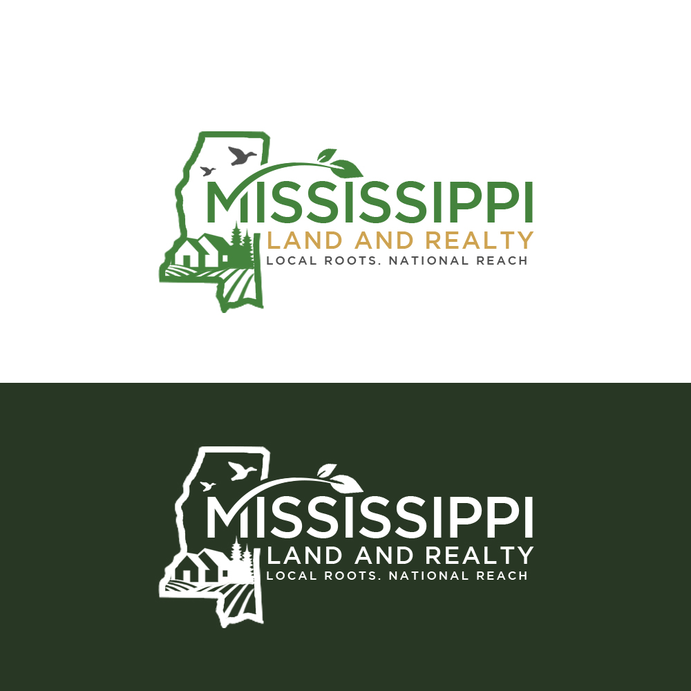 Logo Design by Roma. for Mississippi Land and Realty | Design #36480533