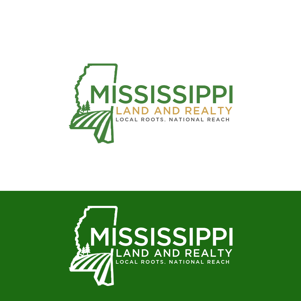 Logo Design by Roma. for Mississippi Land and Realty | Design #36482003