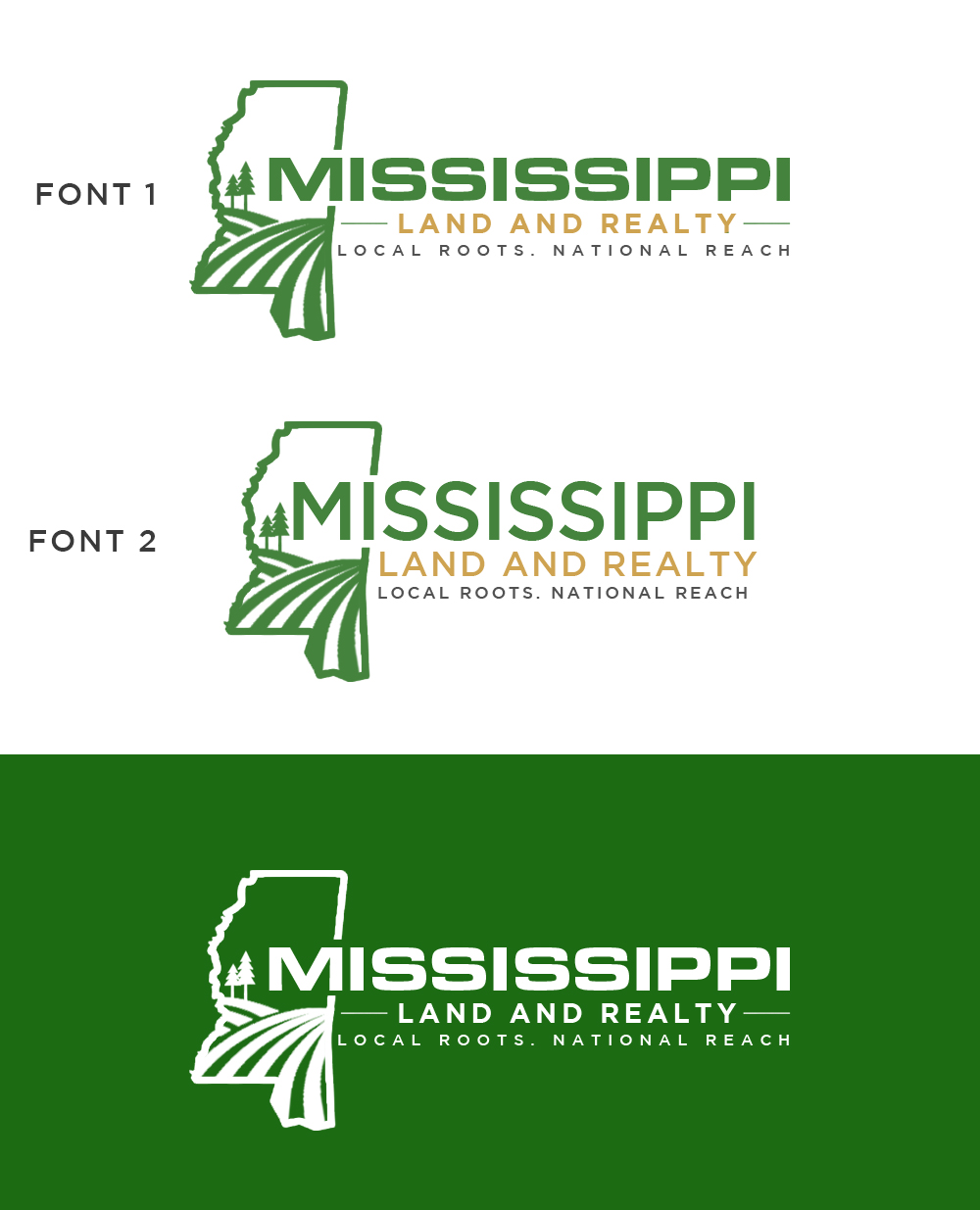 Logo Design by Roma. for Mississippi Land and Realty | Design #36482006