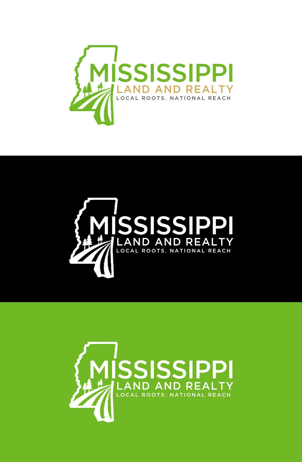 Logo Design by Roma. for Mississippi Land and Realty | Design #36483144