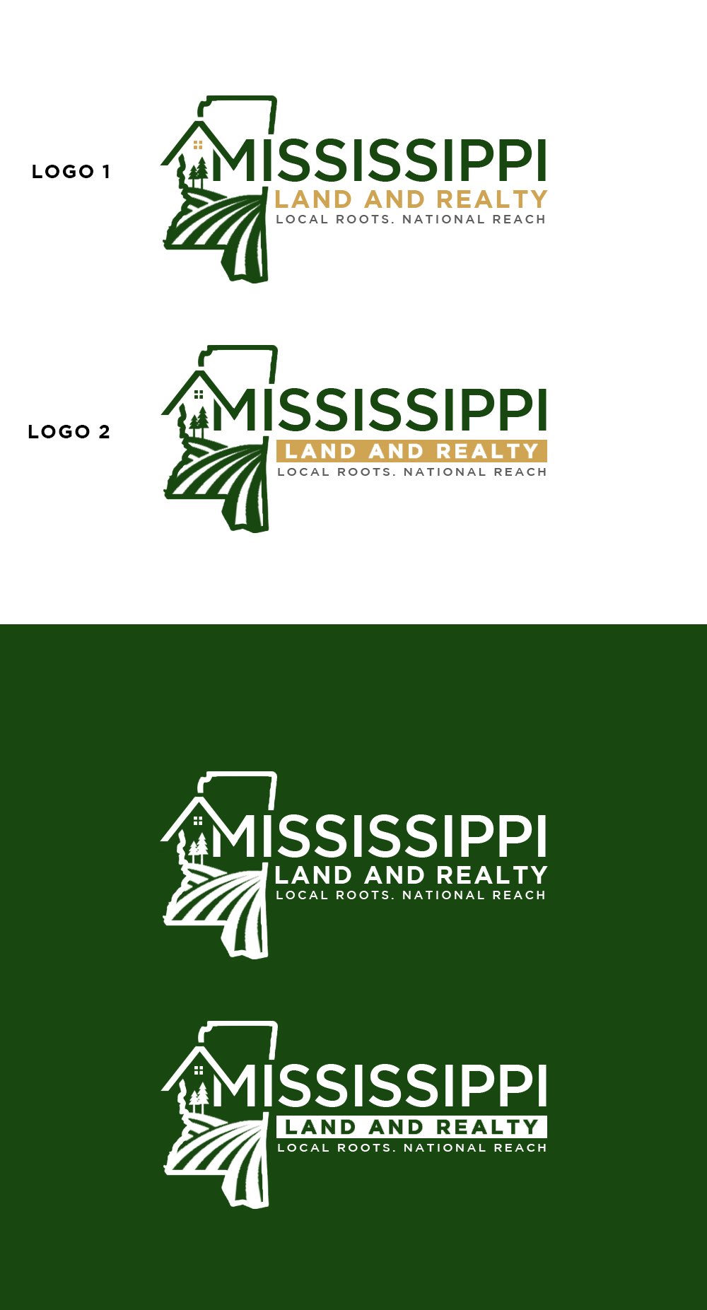 Logo Design by Roma. for Mississippi Land and Realty | Design #36483838