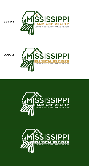 Logo Design by Roma. for Mississippi Land and Realty | Design: #36483839