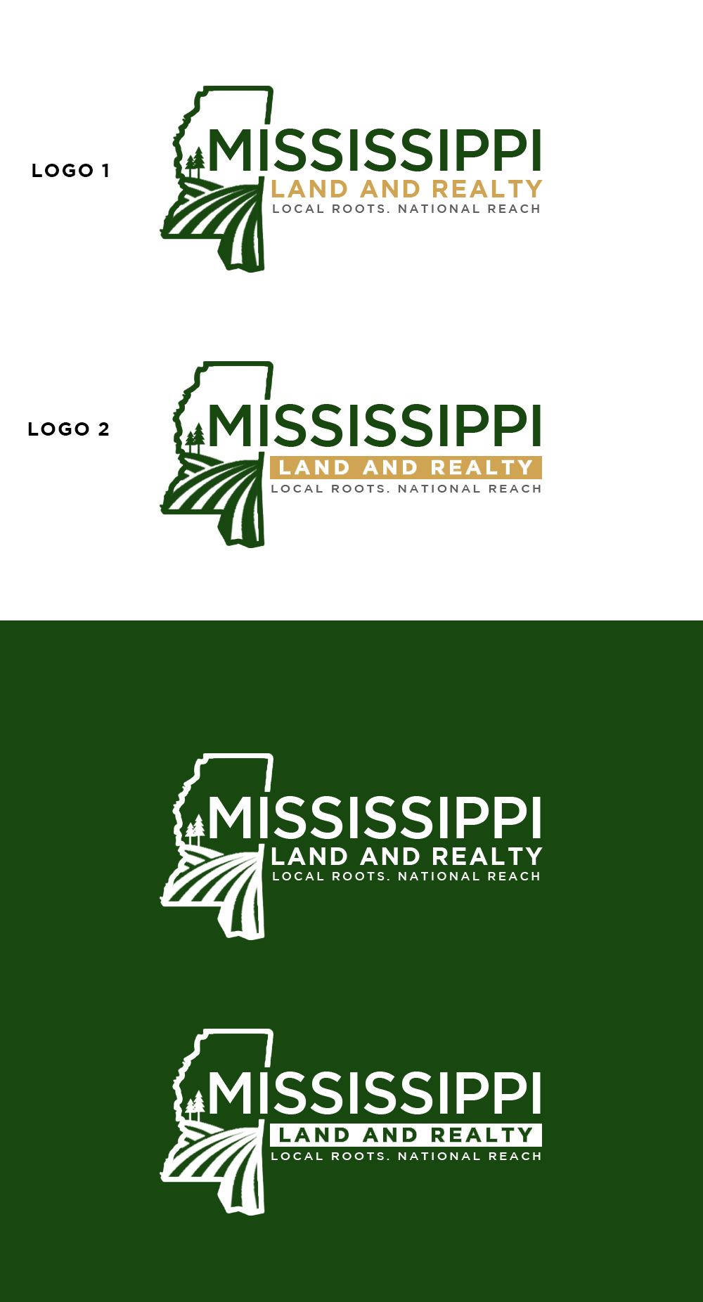 Logo Design by Roma. for Mississippi Land and Realty | Design #36483840