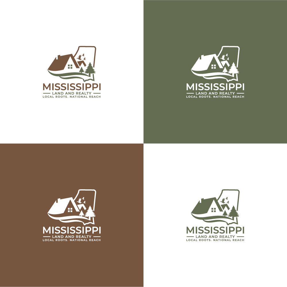 Logo Design by AlphabetZero.co.uk for Mississippi Land and Realty | Design #36479943