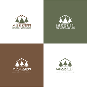 Logo Design by AlphabetZero.co.uk for Mississippi Land and Realty | Design: #36479947