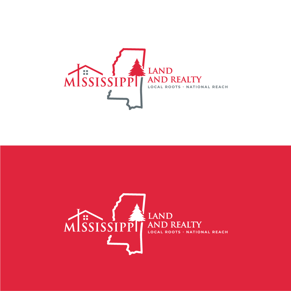 Logo Design by AlphabetZero.co.uk for Mississippi Land and Realty | Design #36494599