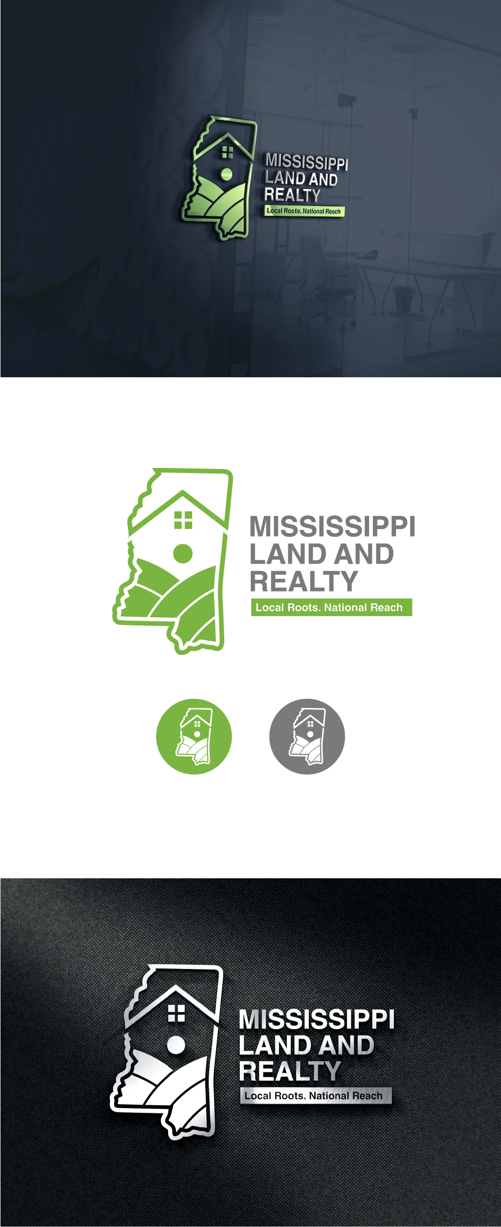 Logo Design by AlphabetZero.co.uk for Mississippi Land and Realty | Design #36494684