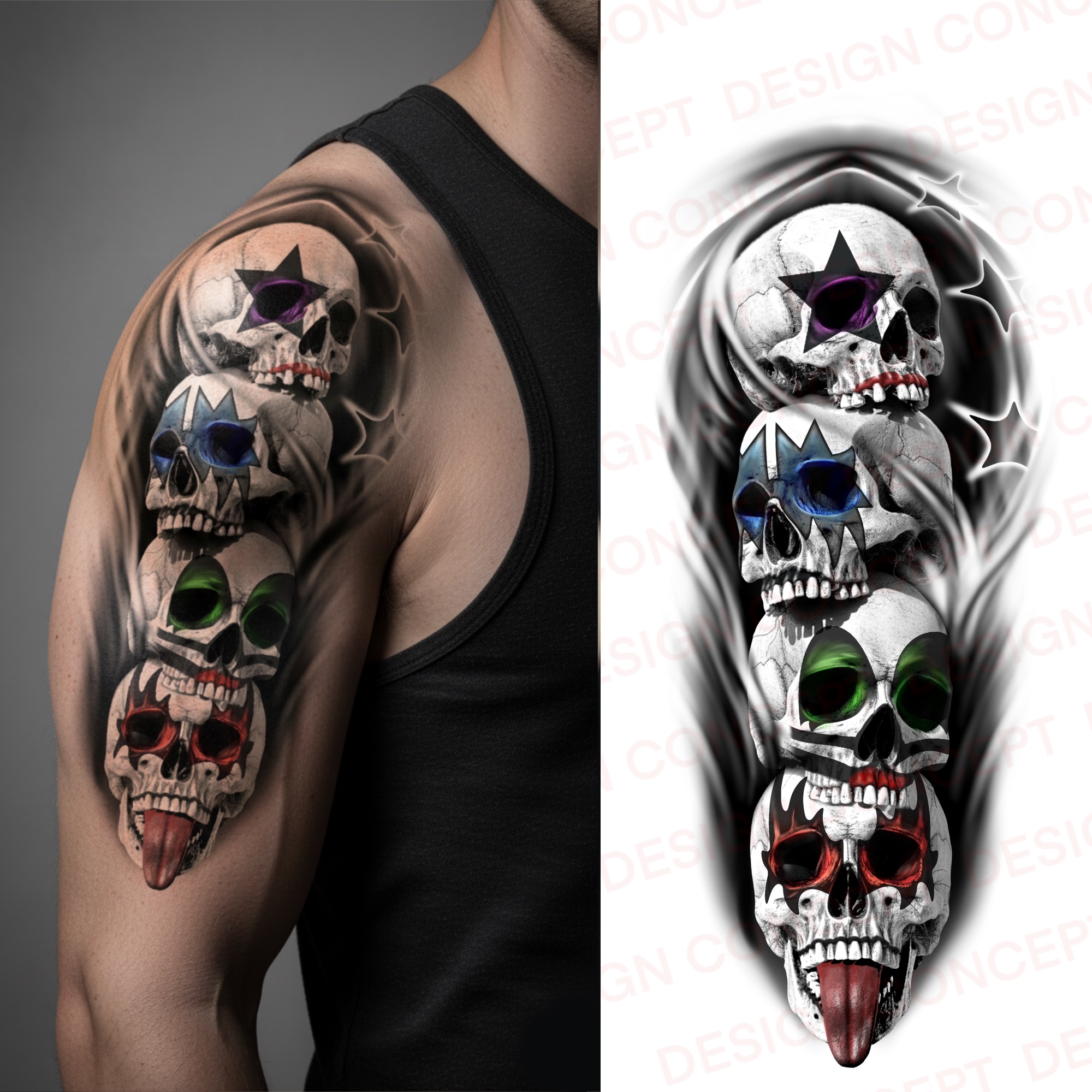 Tattoo Design by bangkat for this project | Design #36495781