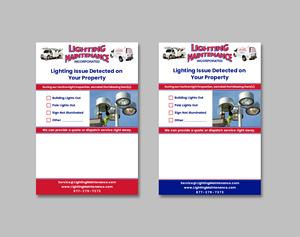 Diseño de Postal por Creative Moon Design para Lighting Maintenance Inc | Diseño: #36477375