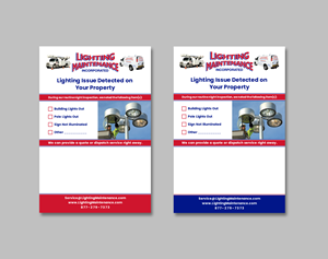 Postcard Design by Creative Moon Design for Lighting Maintenance Inc | Design: #36477452