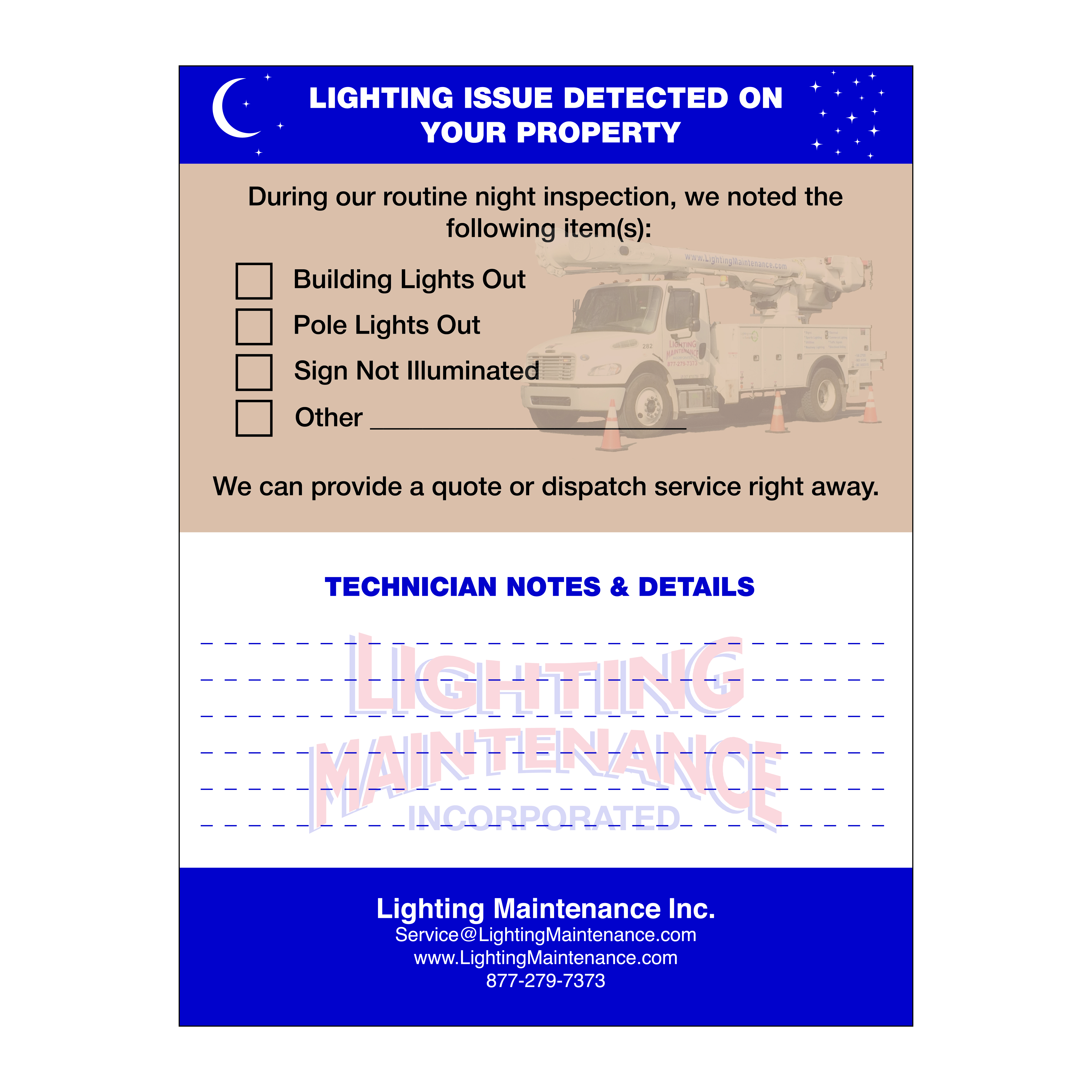 Postcard Design by Pixeldoordesigns for Lighting Maintenance Inc | Design #36494454