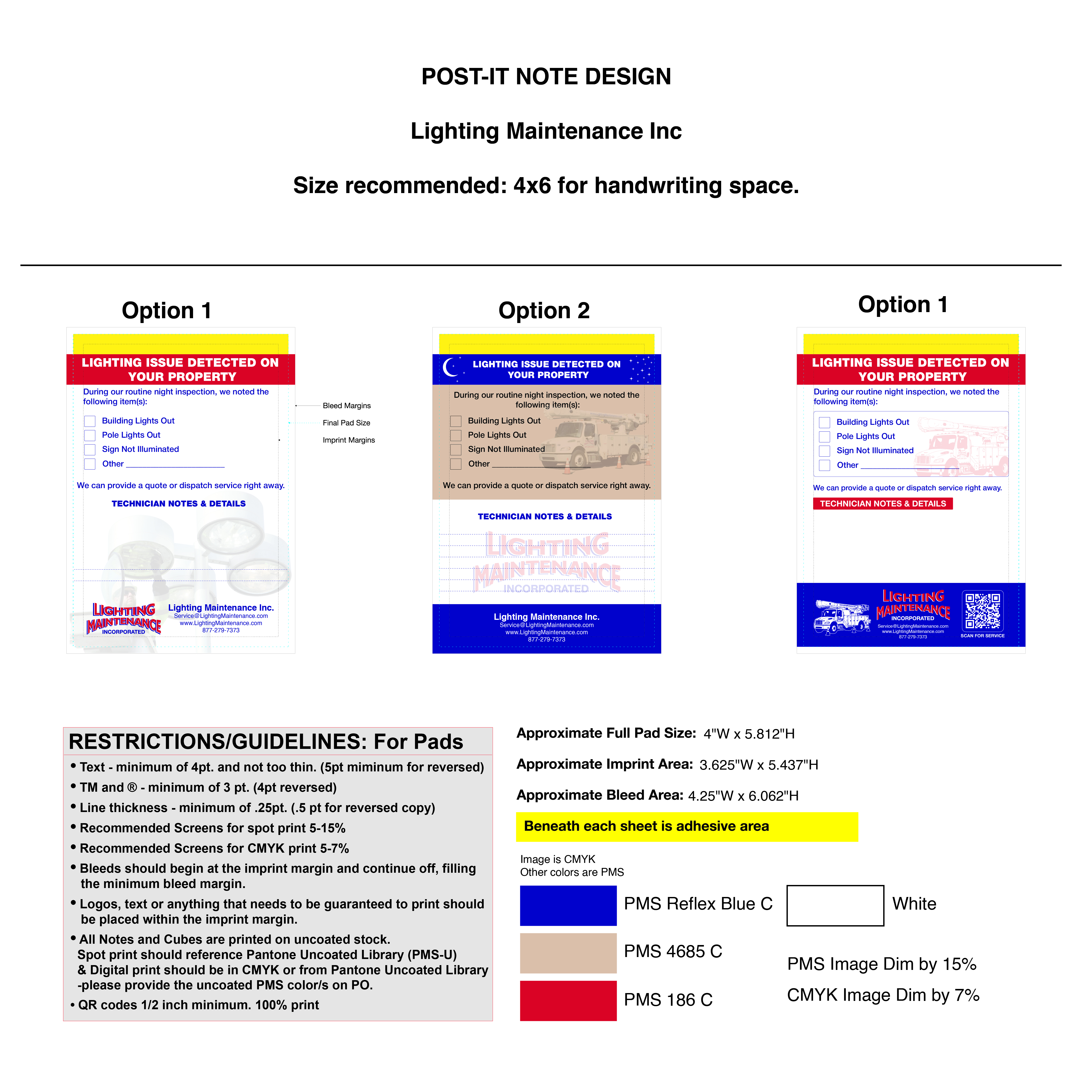 Postcard Design by Pixeldoordesigns for Lighting Maintenance Inc | Design #36494457