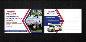 Postcard Design by artbitin for Lighting Maintenance Inc | Design: #36486508