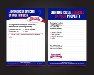 Diseño de Postal por JK18 para Lighting Maintenance Inc | Diseño: #36494262