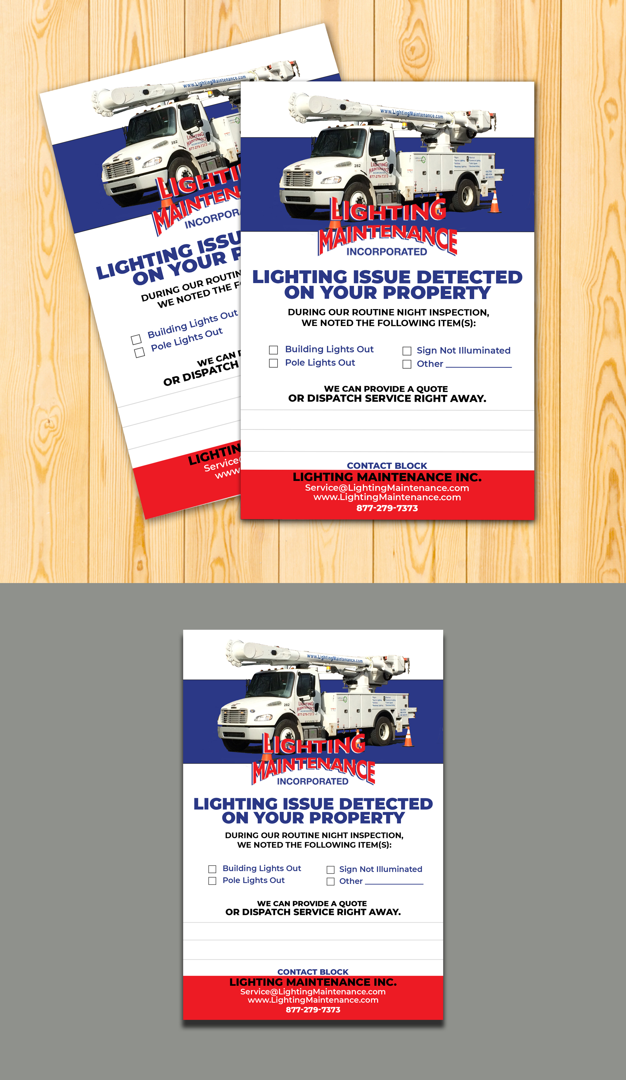 Postcard Design by websmartusa for Lighting Maintenance Inc | Design #36487136