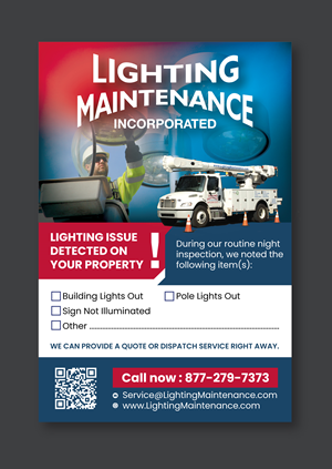 Postcard Design by saurov for Lighting Maintenance Inc | Design: #36485044