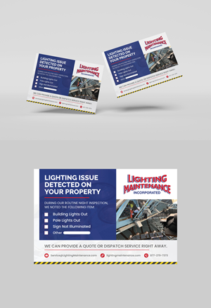 Postcard Design by vcreatived for Lighting Maintenance Inc | Design: #36499463