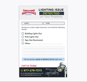 Diseño de Postal por DA. para Lighting Maintenance Inc | Diseño: #36478614