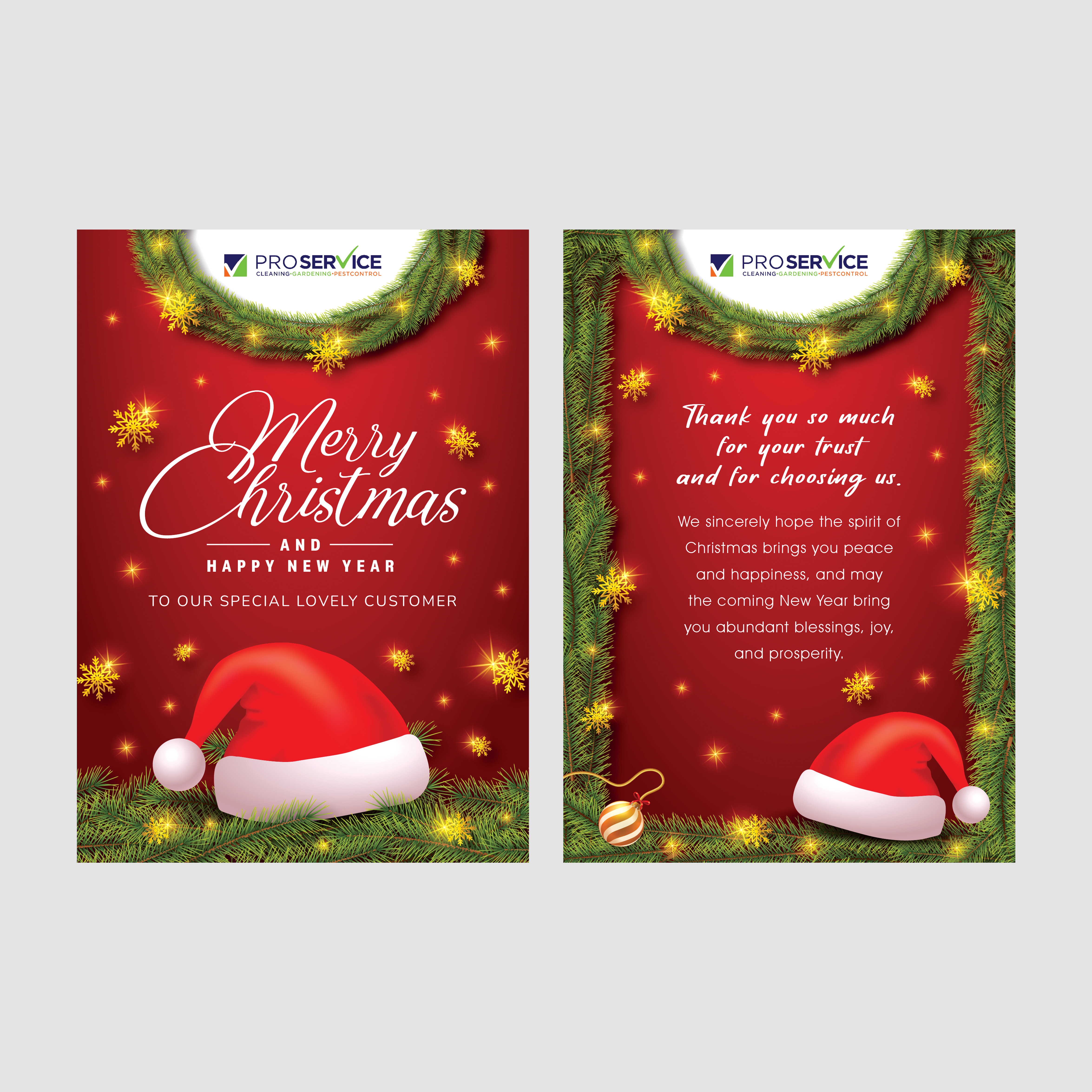 Postcard Design by Chalid for ProService | Design #36489516