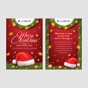 Postcard Design by Chalid for ProService | Design: #36489516