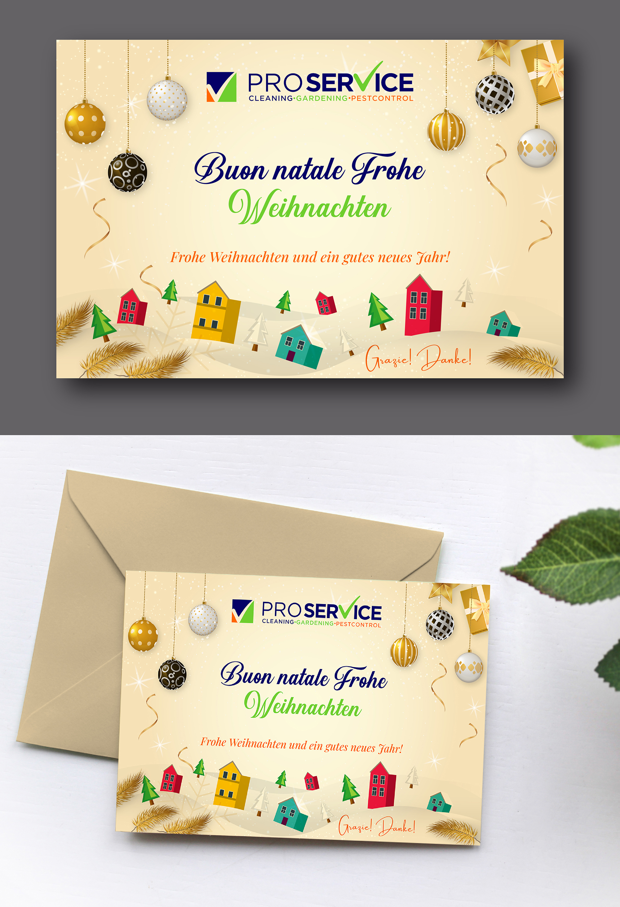 Postcard Design by Talha Ahmad for ProService | Design #36486466