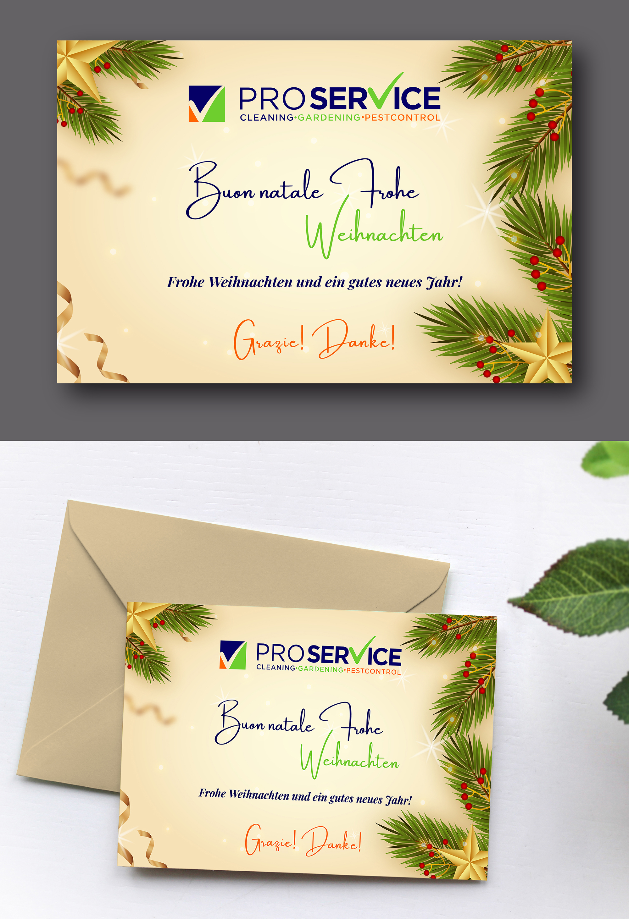 Postcard Design by Talha Ahmad for ProService | Design #36486467