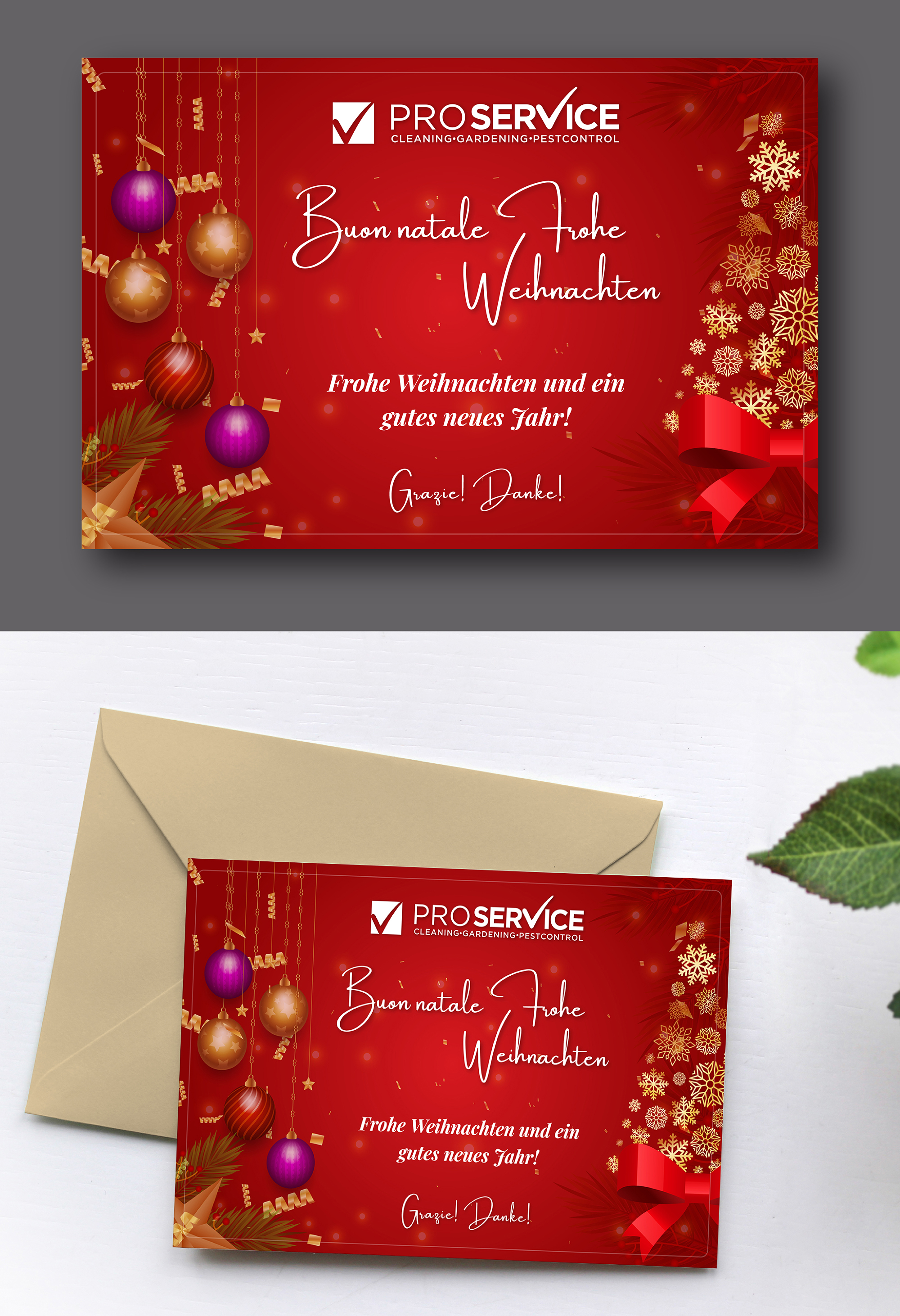 Postcard Design by Talha Ahmad for ProService | Design #36486468