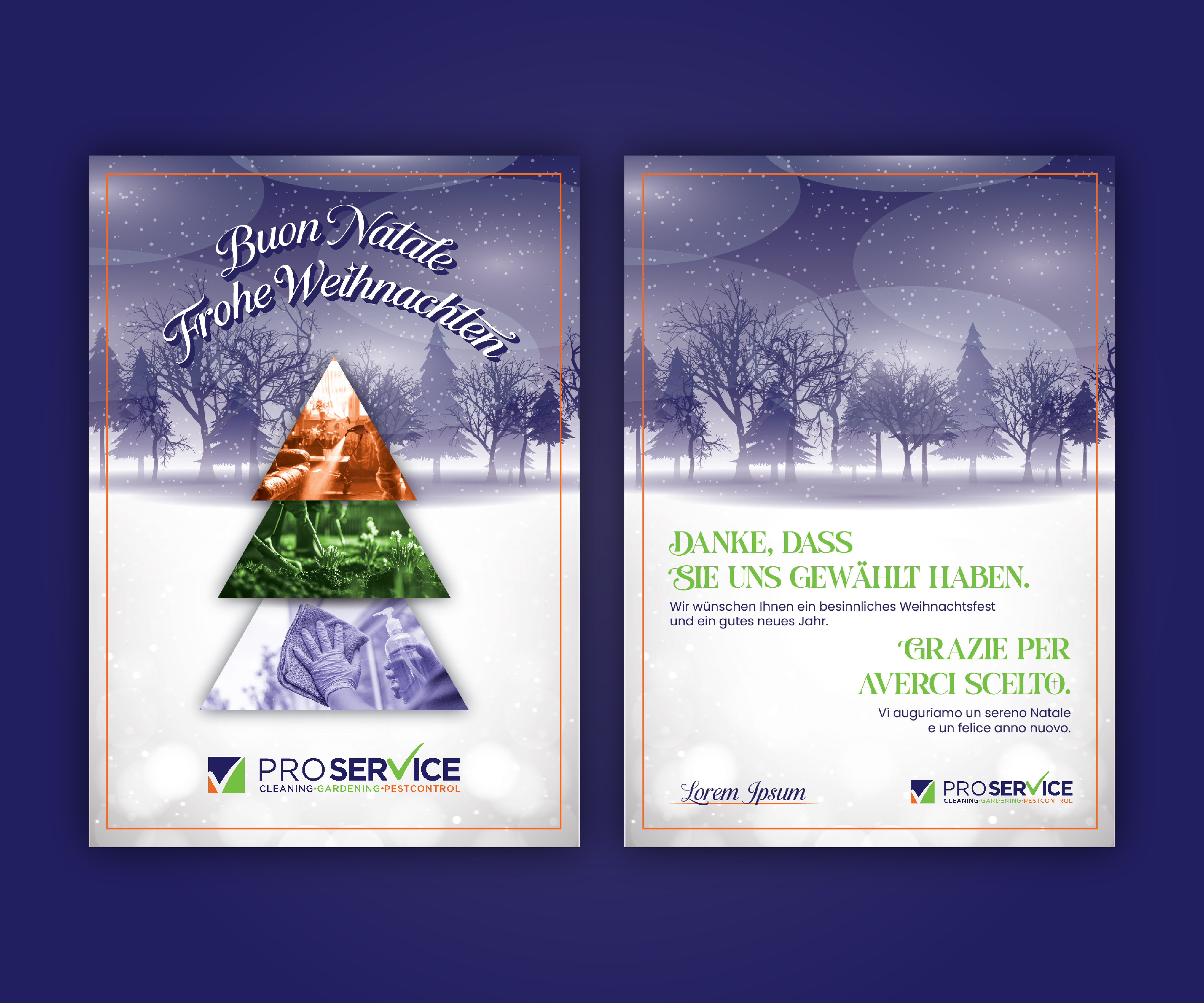 Postcard Design by Designed by MS for ProService | Design #36480739