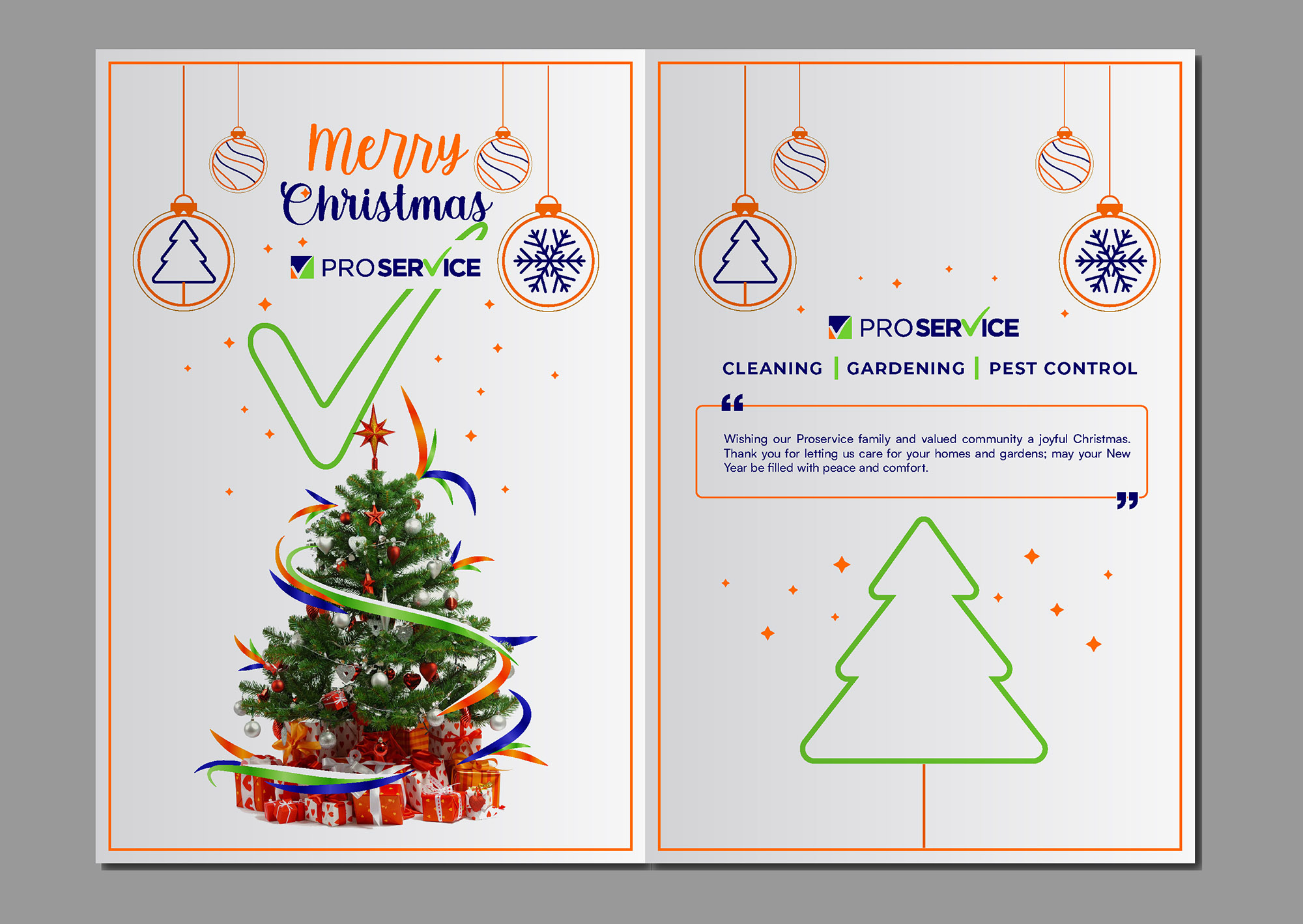 Postcard Design by KickArt for ProService | Design #36506518