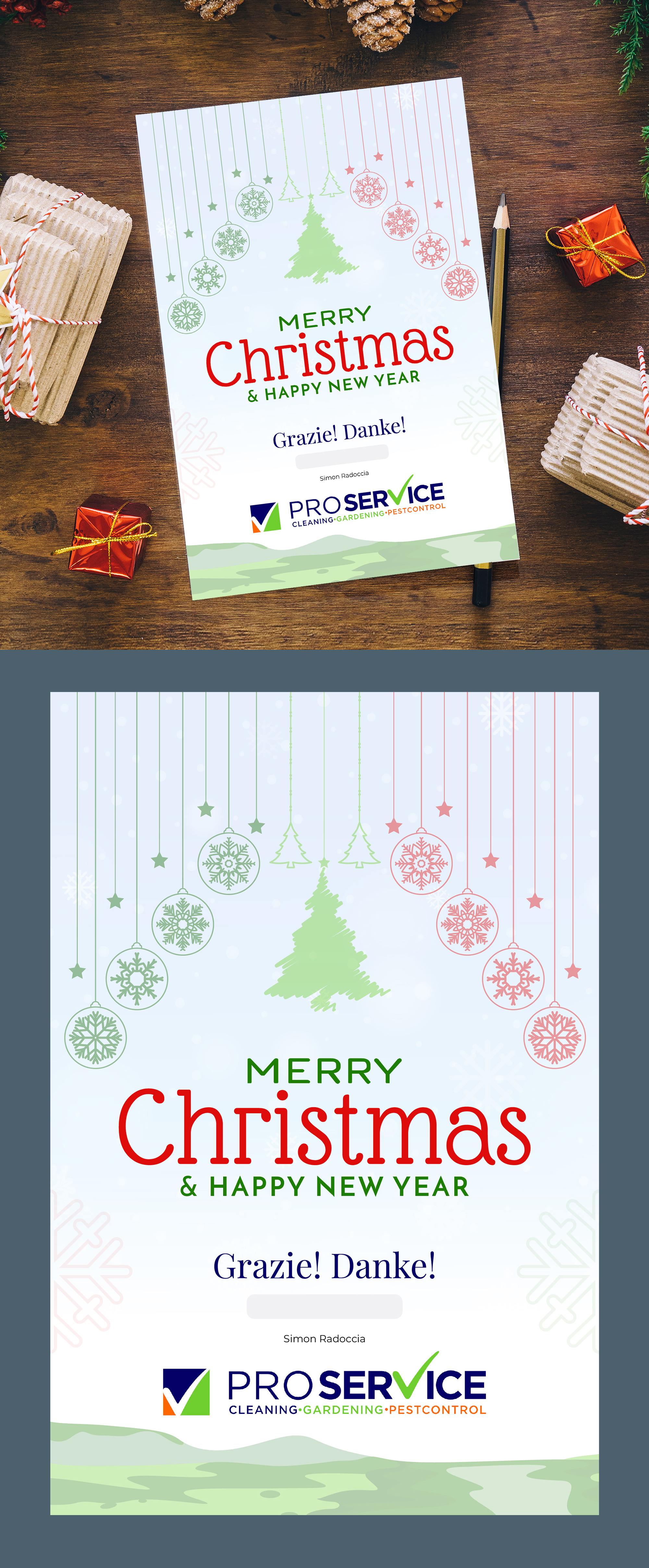Postcard Design by 123graphics for ProService | Design #36481402