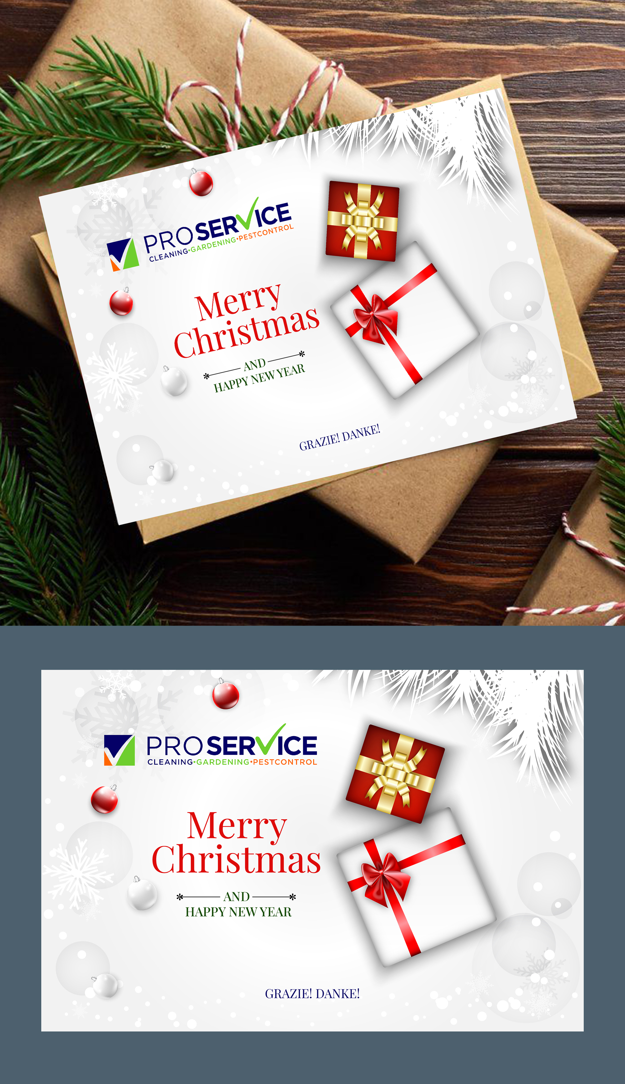 Postcard Design by 123graphics for ProService | Design #36481409