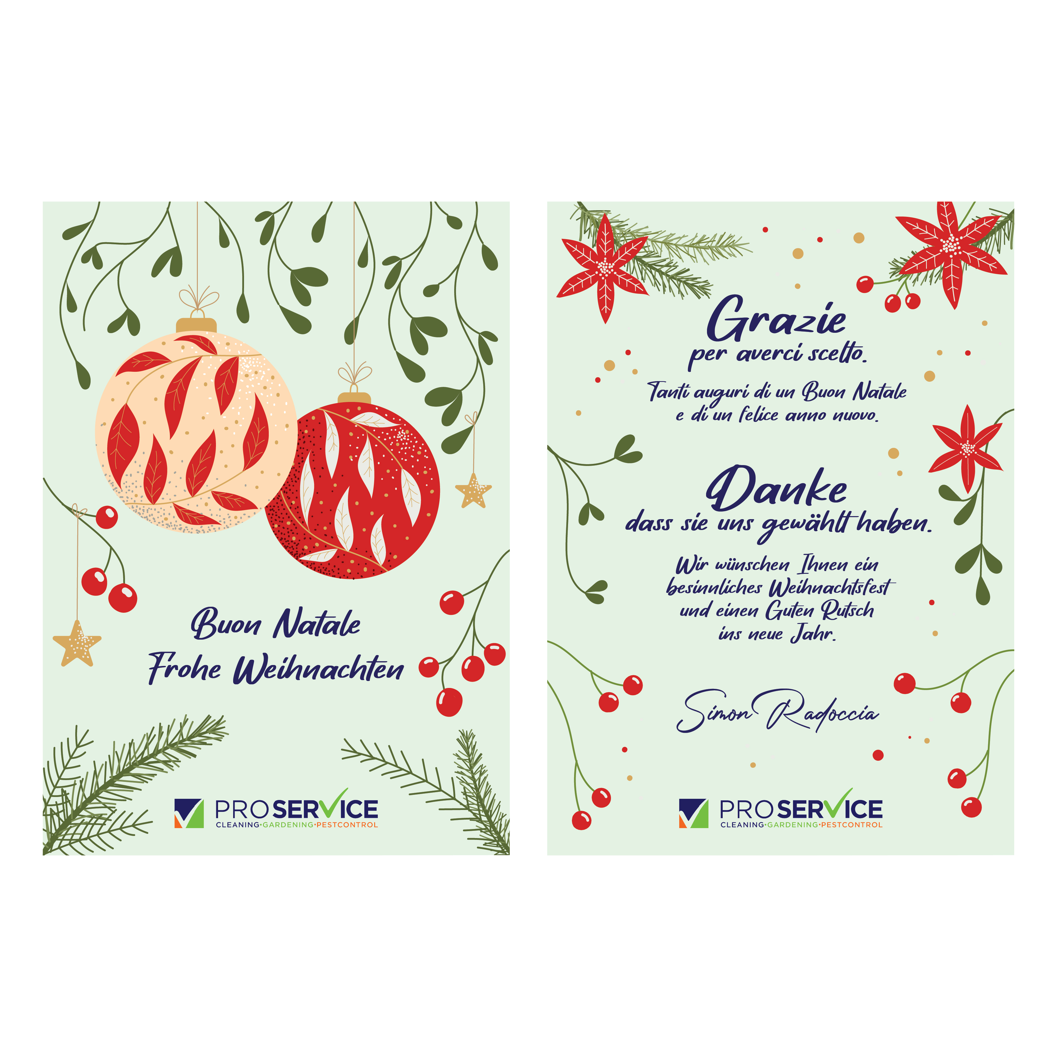 Postcard Design by Ariyanti for ProService | Design #36479583