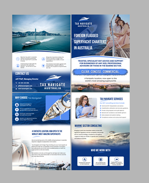 Flyer Design by Creations Box 2015 for Tax Navigate Australia | Design #36486567