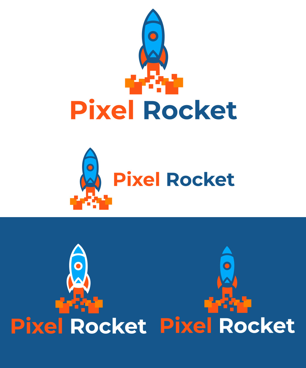 Logo Design by StudioD™ for Pixel Rocket | Design #36483282