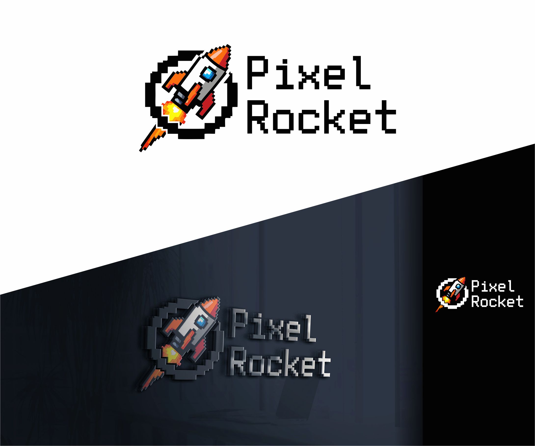 Logo Design by alkaline for Pixel Rocket | Design #36487192