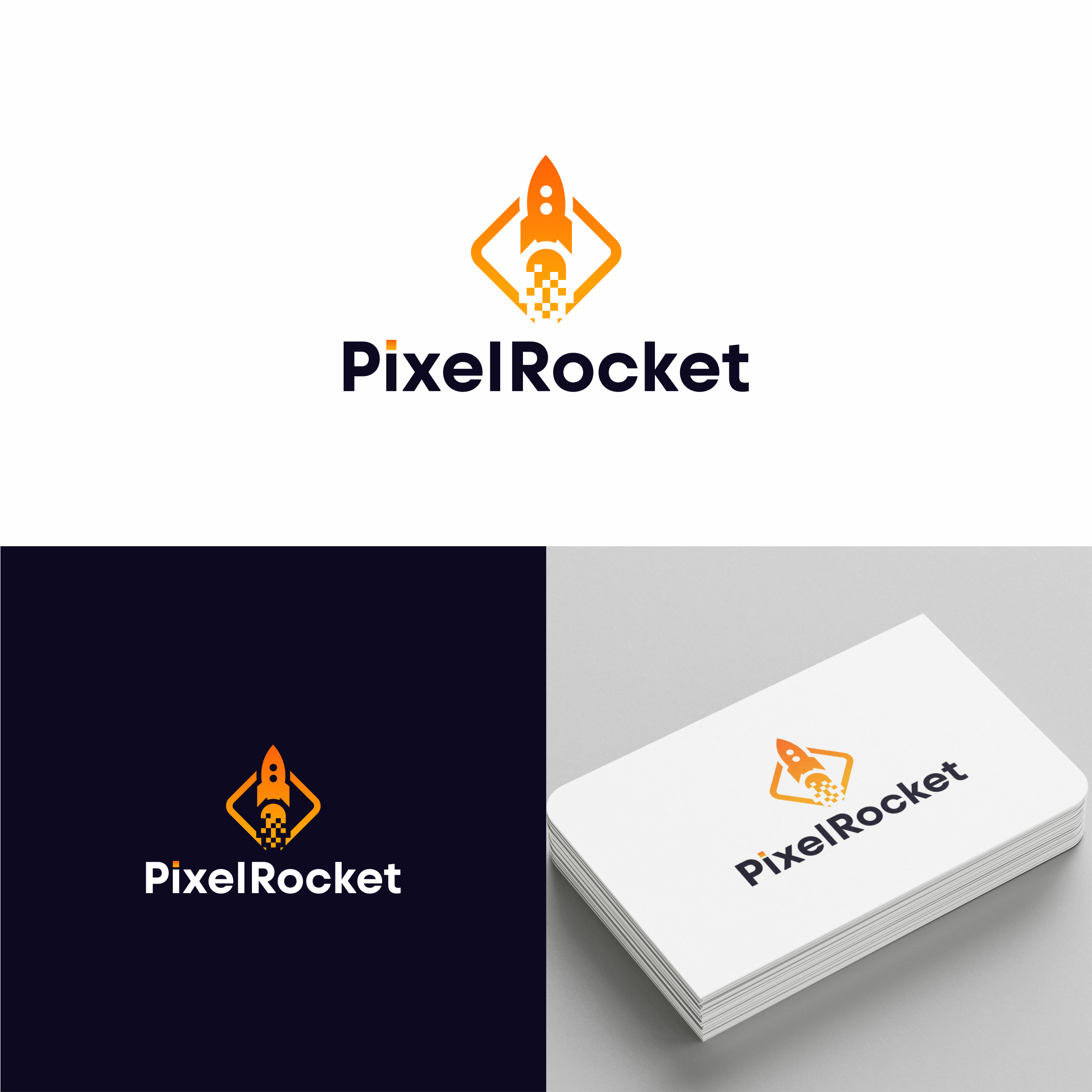Logo Design by ndra for Pixel Rocket | Design #36485448