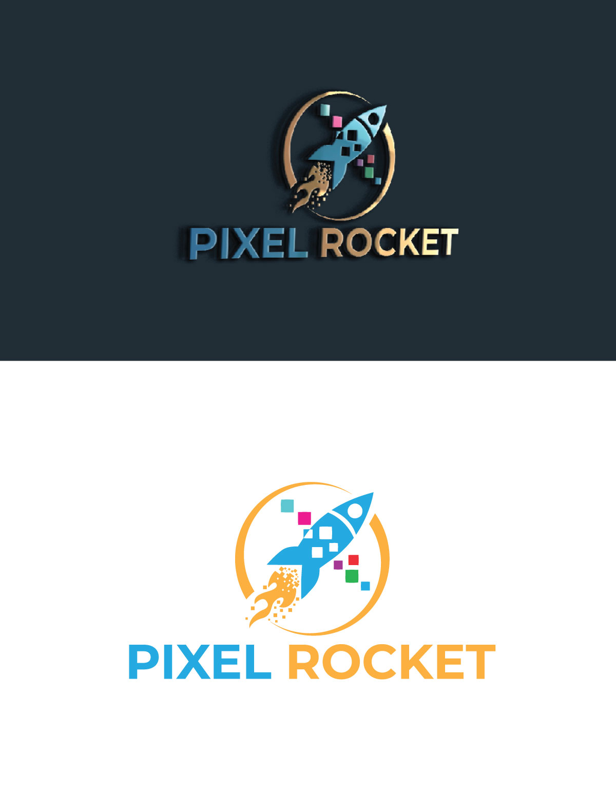 Logo Design by MMM2 for Pixel Rocket | Design #36493107