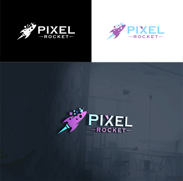 Logo Design by RA-bica for Pixel Rocket | Design #36485804