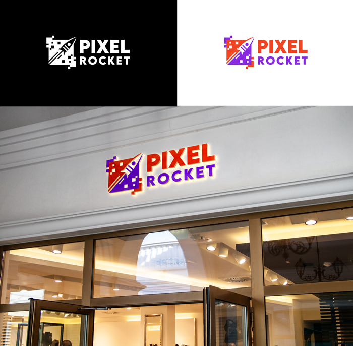 Logo Design by RA-bica for Pixel Rocket | Design #36485807