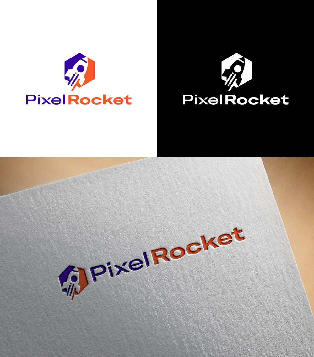 Logo Design by RA-bica for Pixel Rocket | Design #36485827