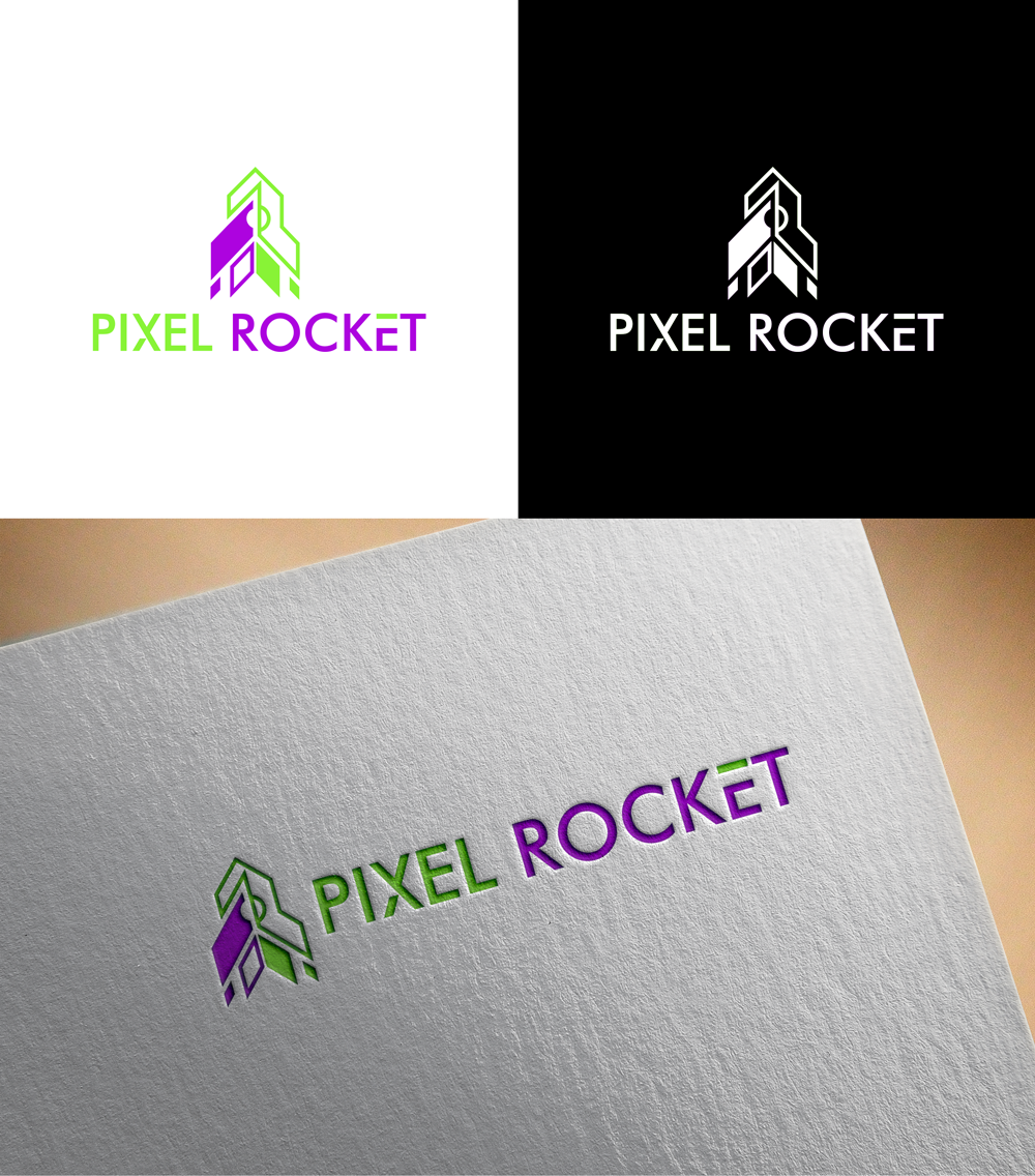 Logo Design by RA-bica for Pixel Rocket | Design #36485829
