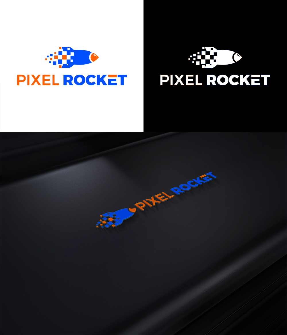 Logo Design by RA-bica for Pixel Rocket | Design #36485830