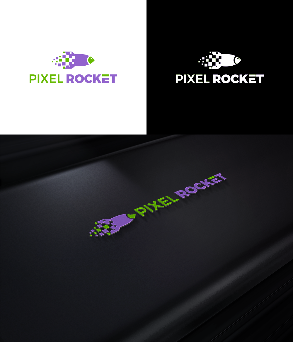 Logo Design by RA-bica for Pixel Rocket | Design #36491549